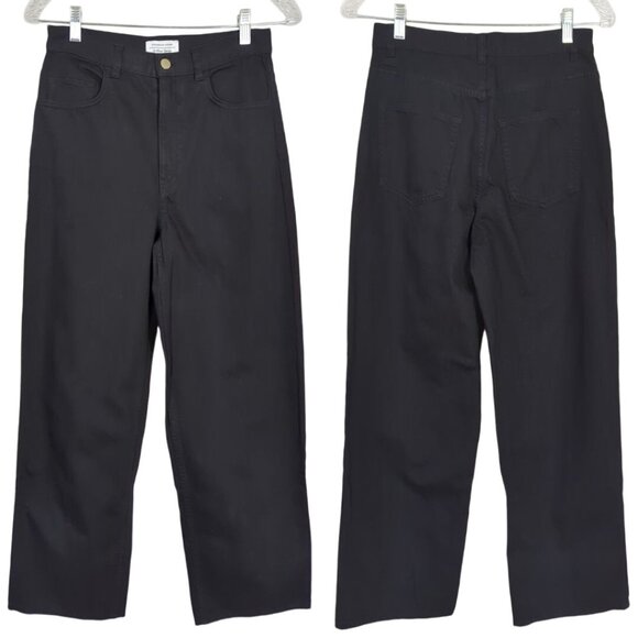 Stockholm Atelier & Other Stories Womens Wide-Leg Black organic cotton Jeans‎ 4 - Picture 1 of 13